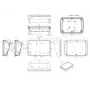Bopla BoPad BOP 7.0 P-9016-SET Caixa para display 215 x 150 x 75,7 mm ABS branco RAL 9016 35107076.HMT1