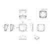 Bopla BoPad BOP 1212 P-9016-SET Caixa para display 122 x 118 x 57,60 mm ABS branco (RAL 9016) 35112076.HMT1