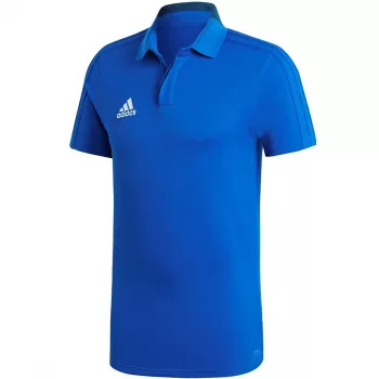 adidas Condivo 18 Polo de algodão azul CF4375 S