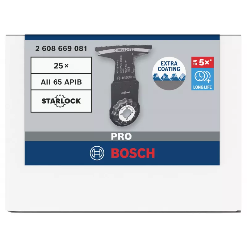 Bosch PRO AII 65 APIB Lâmina de serra de imersão 65x40mm para madeira e metal, StarlockPlus/Max 2608669081