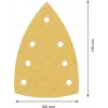 Conjunto de folhas de lixar Bosch 2608901675 para lixadora múltipla, 10 peças, grão misto P60/P120/P180, 150 x 100 mm, velcro