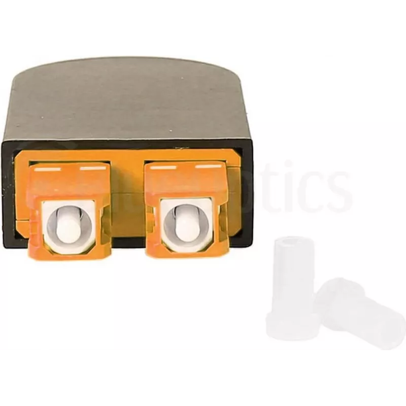 Adaptador loopback de fibra ótica BLUELAN BlueOptics OM2 50/125µm multimodo SC/UPC duplex ferrula cerâmica -40°C a +85°C (BOLBSCOM2)