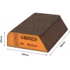 Esponja de lixar Bosch EXPERT M475, K120 médio, óxido de alumínio, húmido e seco, bloco retangular 2608621921