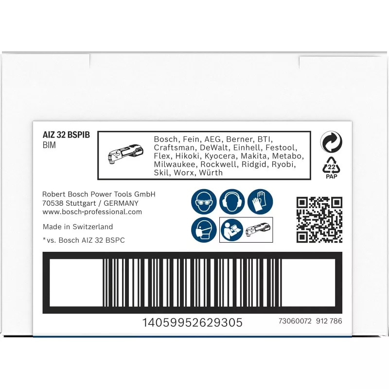 Lâmina de imersão BOSCH PRO AIZ 32 BSPIB StarlockPlus, 32 x 50 mm, bimetal 2608669073