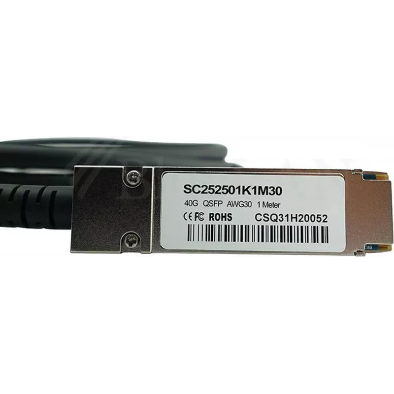 Cabo direct attach BlueLAN QSFP+, 40GBASE-CR4, Ethernet/InfiniBand QDR, 28 AWG, 5 m, compatível com H3C LSWM1QSTK5 LSWM1QSTK5-BL