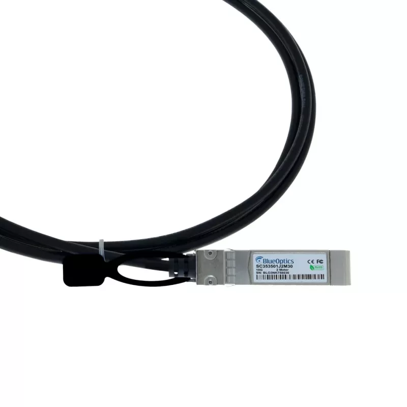 Cabo direct attach passivo BlueLAN 10GBASE-CR SFP+ para SFP+, 1m, AWG30 (747521101-BL)