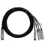 BlueLAN QSFP-4SFP10G-CU2M-BL Cabo breakout Direct Attach passivo compatível com Cisco 40GBASE-CR4 para 4x10GBASE-CR SFP+, 2m, AWG30