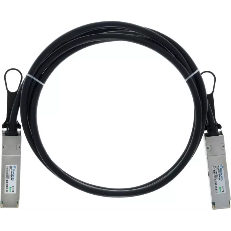 BLUELAN Cabo Direct Attach QSFP112 compatível com Amphenol NJAAKK-0007, 400GBASE-CR4, Infiniband, 1,5 m (NJAAKK-0007-BL)