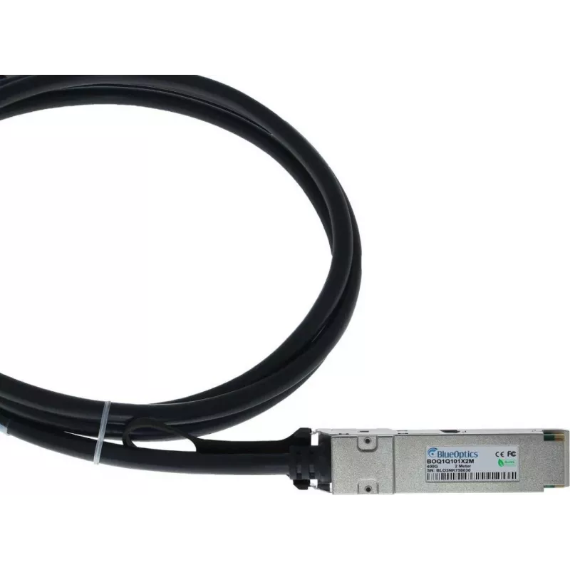 BLUELAN Cabo Direct Attach QSFP112 compatível com Amphenol NJAAKK-0007, 400GBASE-CR4, Infiniband, 1,5 m (NJAAKK-0007-BL)