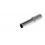 GEDORE red Chave de caixa sextavada de 1/4 polegadas, 7 mm, 50 mm de comprimento R41000709