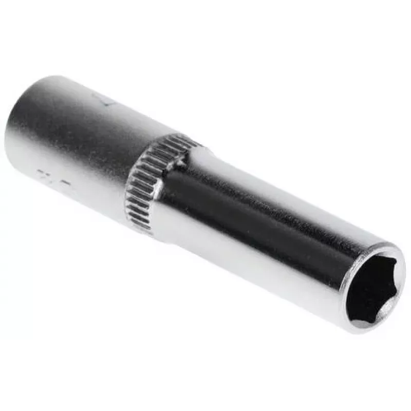 GEDORE red Chave de caixa sextavada de 1/4 polegadas, 7 mm, 50 mm de comprimento R41000709