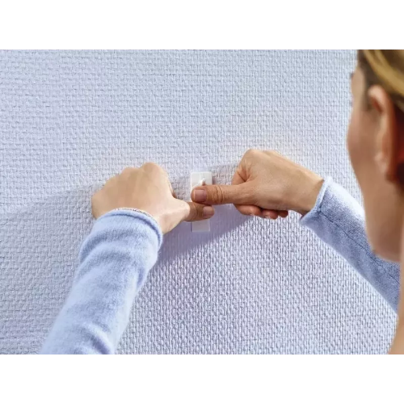 Pregos adesivos tesa 77772 para papel de parede e reboco, 0,5 kg de capacidade, branco, 8 unidades