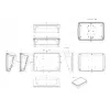 Caixa para display Bopla BoPad BOP 10.1 P-9016-SET 285 x 198 x 92,90 mm ABS branca RAL 9016 35110176.HMT1