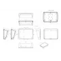 Caixa para display Bopla BoPad BOP 10.1 P-9016-SET 285 x 198 x 92,90 mm ABS branca RAL 9016 35110176.HMT1