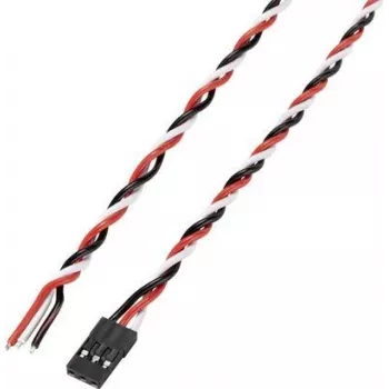 Conjunto de cabos de extensão para servo Reely, pack de 10, 30 cm, 0,35 mm², entrançado, fichas JR/Futaba RE-6992130