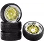 Roda completa Reely 1:10 On-Road Racing CLS Gold 1 unid. RE-6702300