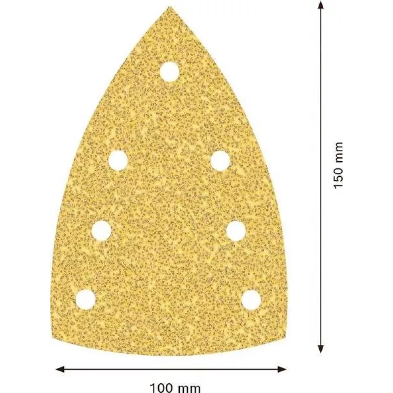 Folhas de lixar Bosch Accessories 2608901640 para lixadora múltipla, grão 40, 150 mm x 100 mm, pack de 50