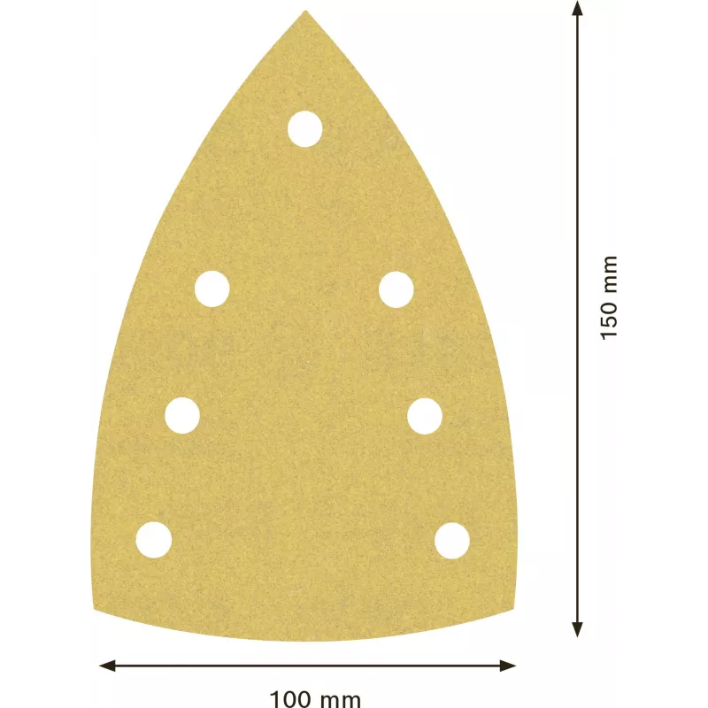 Folha de lixar Bosch Expert M480 para lixadora múltipla, grão 180, 150 x 100 mm, pack de 50 2608901644