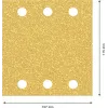 Folhas de lixa Bosch C470 Best for Wood and Paint para lixadeira orbital, grão 40, 107 x 115 mm, pack de 50 2608901654