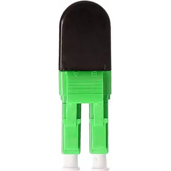 Adaptador loopback de fibra ótica BLUELAN BlueOptics OM5 50/125µm multimodo LC/UPC duplex, verde-limão, ferrule de cerâmica, -40°C a +85°C (BOLBLCOM5)