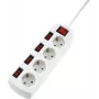 Adaptador de tomada Schuko Sygonix SY-4535068 com interruptor, branco, 16 A, 3680 W, proteção para crianças