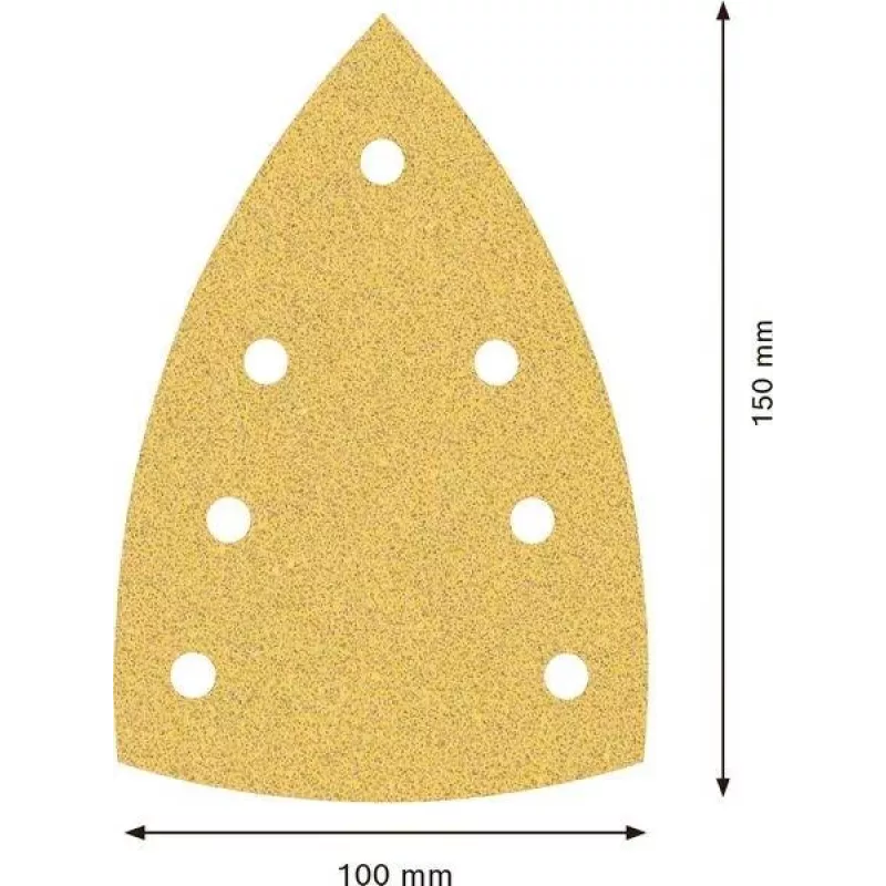 Folhas de lixar Bosch Accessories 2608901641 para lixadora múltipla, grão 60, 150 x 100 mm, pack de 50