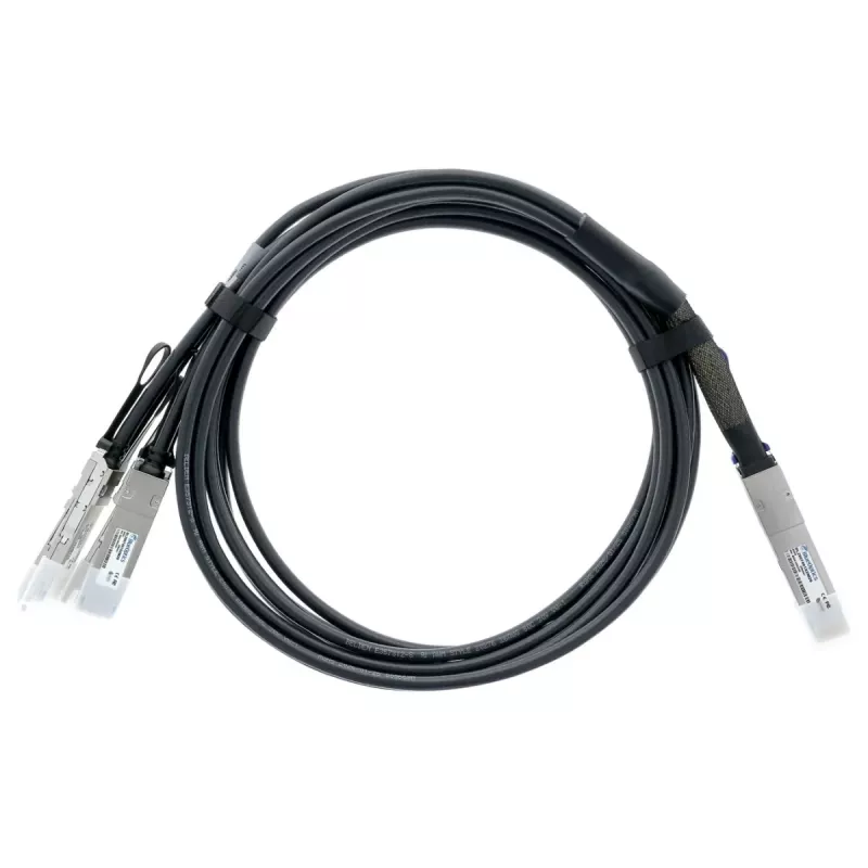 Cabo breakout Direct Attach BlueLAN 400G QSFP-DD para 4x 100G QSFP56, 2m, passivo, AWG26, compatível com Arista (CAB-D-4Q-400G-2M-BL)