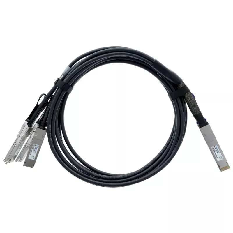 Cabo breakout Direct Attach BlueLAN 400G QSFP-DD para 4x 100G QSFP56, 2m, passivo, AWG26, compatível com Arista (CAB-D-4Q-400G-2M-BL)
