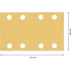 Bosch Accessories 2608901670 Conjunto de lixas para lixadeira orbital, grão 60, 120, 180, 133 mm x 80 mm, 15 unid.