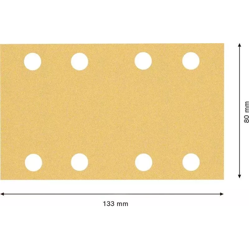 Bosch Accessories 2608901670 Conjunto de lixas para lixadeira orbital, grão 60, 120, 180, 133 mm x 80 mm, 15 unid.