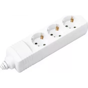 SYGONIX BT-2372208 Régua de tomadas, 6 tomadas, cabo de 1,5 m, branco