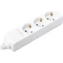 SYGONIX BT-2372208 Régua de tomadas, 6 tomadas, cabo de 1,5 m, branco