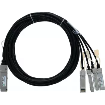 BlueLAN Cabo breakout direct attach passivo 40GBASE-CR4 QSFP para 4x 10GBASE-CR SFP+, 2 m, AWG30, compatível com Centec CAB-Q-S-1M-CT-BL