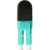 BLUELAN BlueOptics Adaptador loopback de fibra ótica multimodo OM3 LC/UPC duplex, aqua, ferrule de cerâmica, -40°C a +85°C BOLBLCOM3