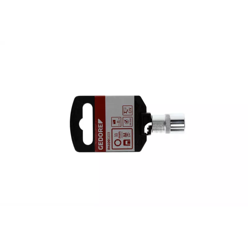 GEDORE red Adaptador de encaixe 1/4 quadrado x 1/4 sextavado, comprimento 25 mm R47100003