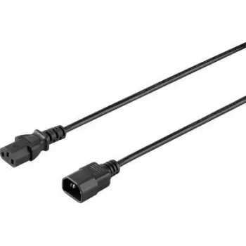 Sygonix SY-5042704 Cabo de ligação para aparelhos frios, CEE 7/7 para IEC C13, 1,5 m, preto