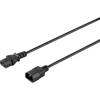 Sygonix SY-5042704 Cabo de ligação para aparelhos frios, CEE 7/7 para IEC C13, 1,5 m, preto