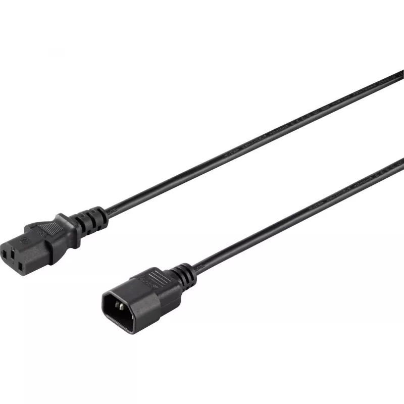 Sygonix SY-5042704 Cabo de ligação para aparelhos frios, CEE 7/7 para IEC C13, 1,5 m, preto