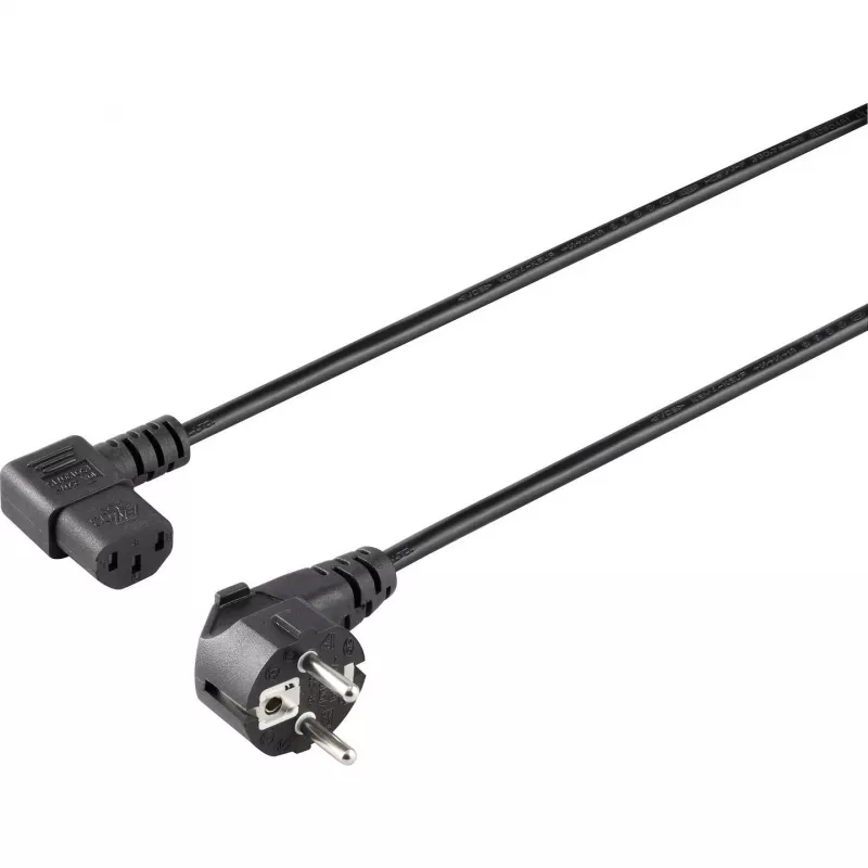 Sygonix SY-5042710 Cabo de ligação para aparelhos frios CEE 7/7 para IEC C13 2 m preto