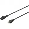 Cabo de alimentação Sygonix SY-5042706 IEC C13 CEE 7/7 para C13 2 m preto