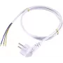 Cabo de alimentação Sygonix SY-5043482 branco 2,00 m