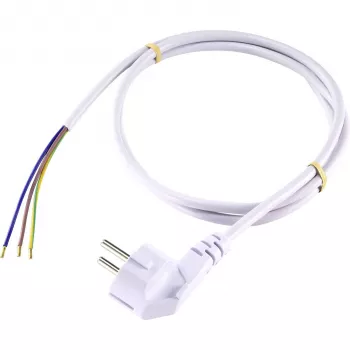 Cabo de alimentação Sygonix SY-5043482 branco 2,00 m
