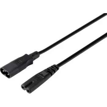 Cabo de extensão elétrica Sygonix SY-5043436 preto 2 m (SY-5043436)