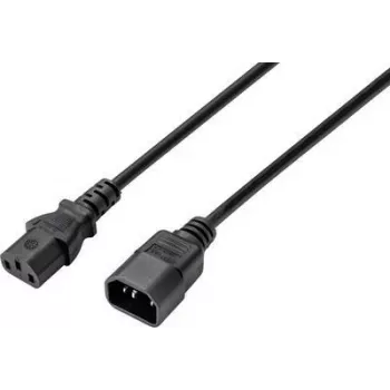 Cabo de extensão para aparelhos elétricos Sygonix SY-5044234, C14 para C13, 3,5 m, preto