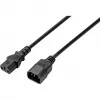 Cabo de extensão para aparelhos elétricos Sygonix SY-5044234, C14 para C13, 3,5 m, preto