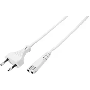 Cabo de alimentação branco Sygonix SY-5044236 3 m Schuko para IEC C13