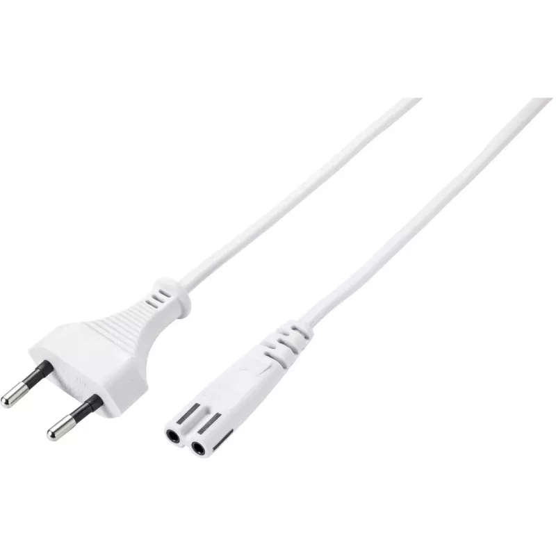 Cabo de alimentação branco Sygonix SY-5044236 3 m Schuko para IEC C13