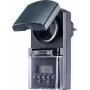 Tomada com temporizador digital Sygonix SY-5044422, programa semanal, 1800 W, IP44, função de contagem decrescente e aleatória, branco