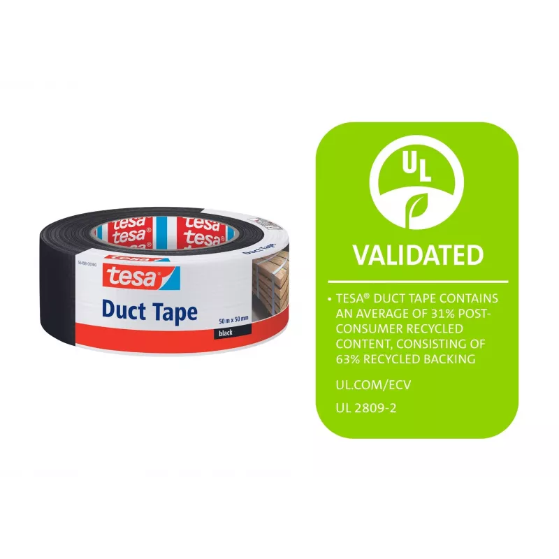 Fita têxtil tesa 56498-00000-15 preta 50 m x 50 mm