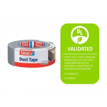 Fita têxtil tesa 56499-00000-15 cinzenta 50 m x 50 mm
